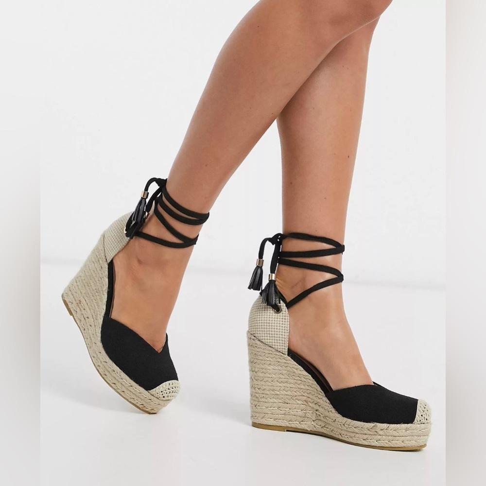 ASOS ankle tie espadrilles
